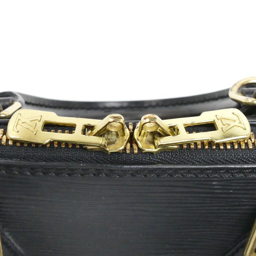 LOUIS VUITTON Alma Handbag, Epi Leather, Black, M52142 FL0074, Women's - Picture 8 of 9